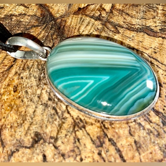 Botswana Agate Pendant 2” - Picture 3 of 7